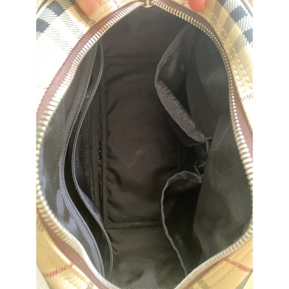 Burberry Vintage Nova Check Leather & Canvas Handbag - Picture 11 of 13
